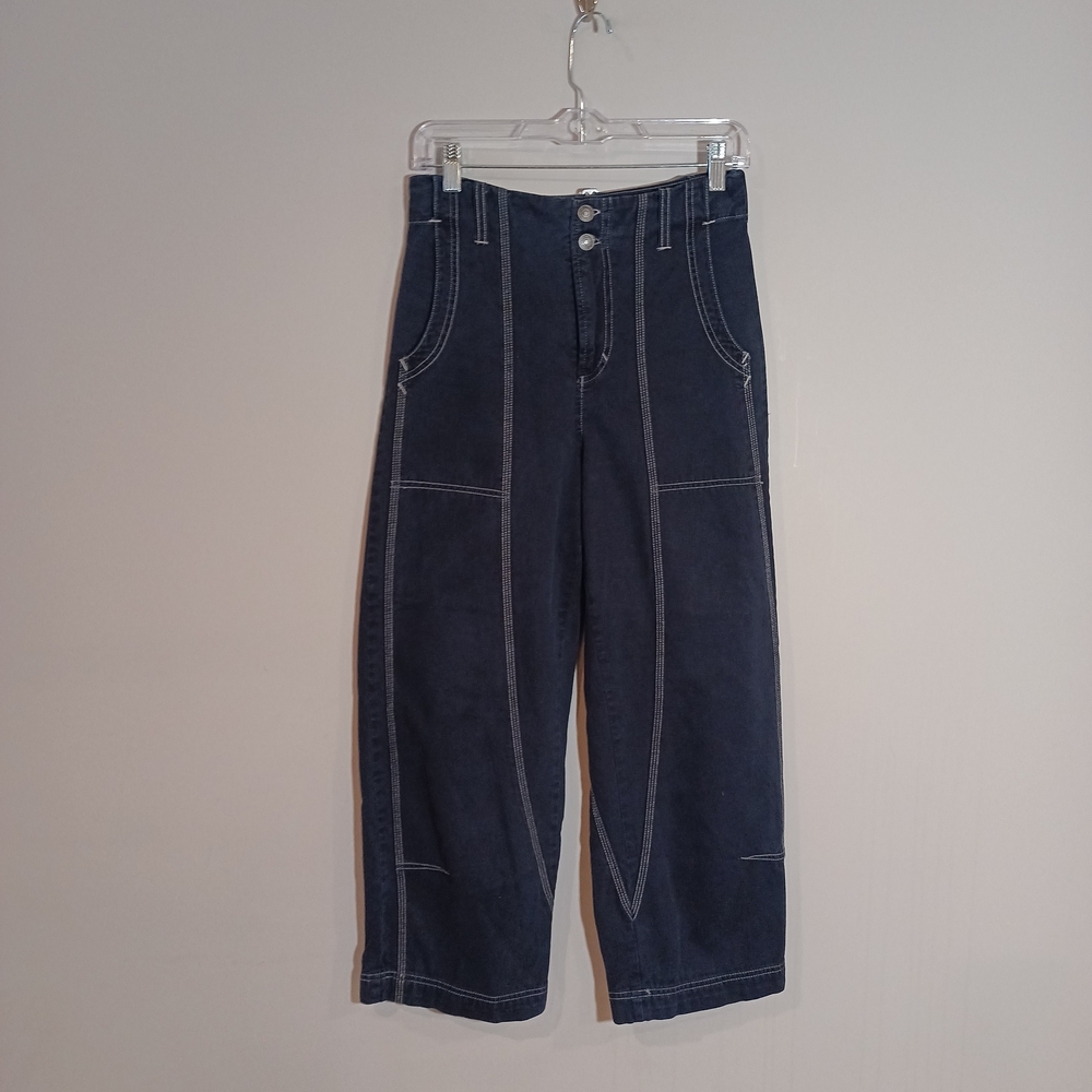 Free People Sawyer Carpenter Pants Size 0 - Picture 2 of 9